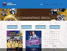 Tablet Screenshot of colegiosacramento.com.br